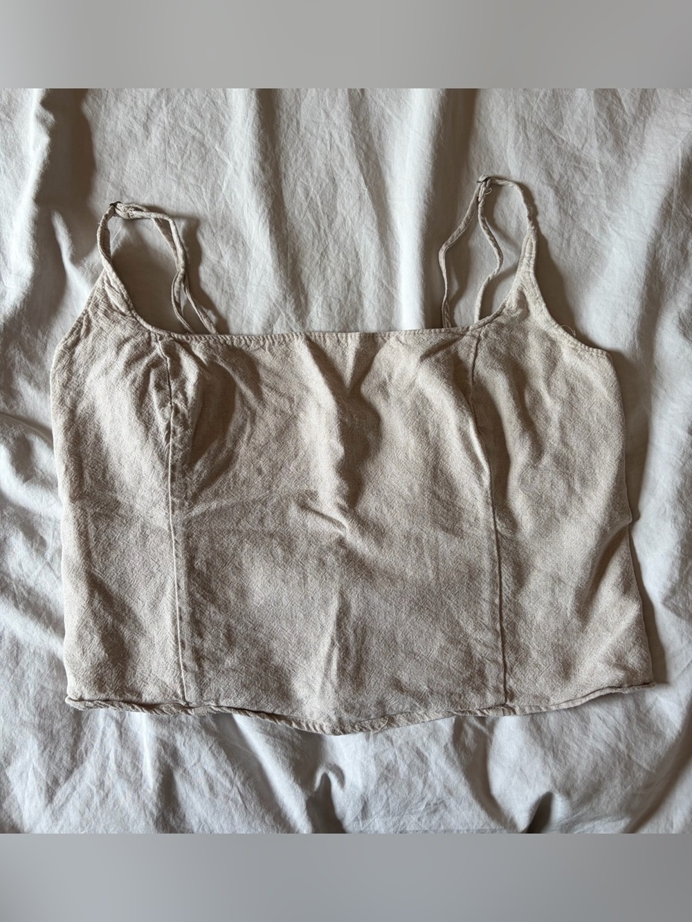 Abercrombie and Fitch Linen-Blend top